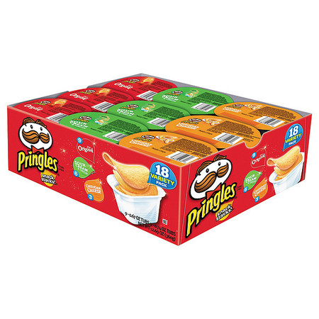 PRINGLES Snacks, PK 18 KEE18251