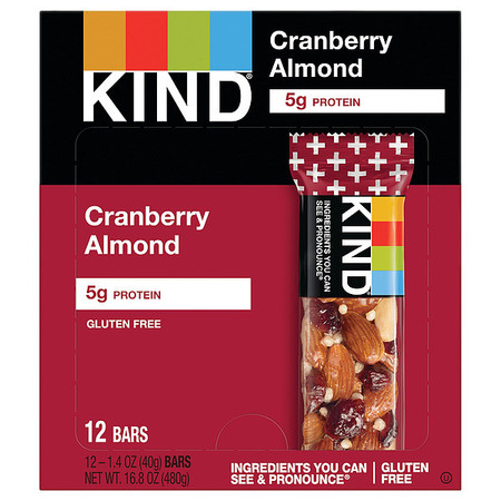 KIND KIND Cranberry Nutrition Bar, 12 PK 17211