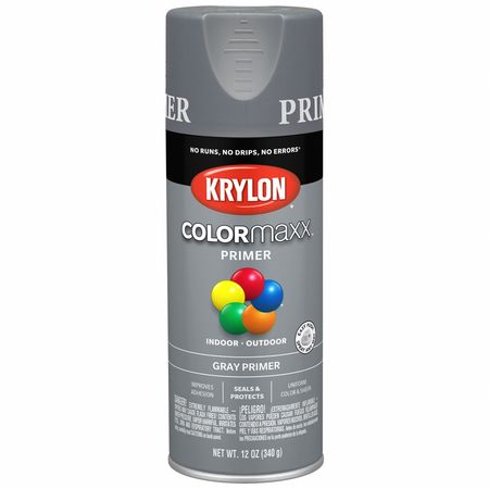 COLORMAXX Spray Paint Primer, Gray, 12 oz K05582007