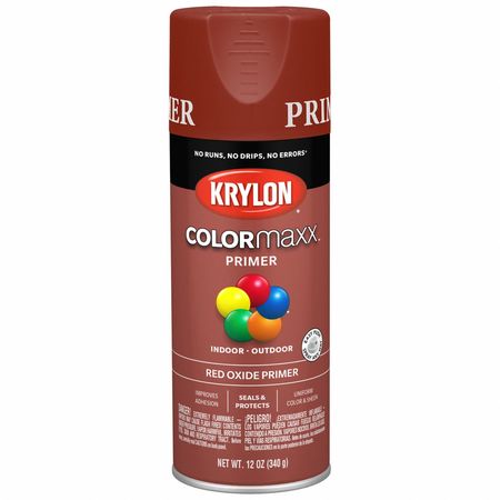 COLORMAXX Spray Paint Primer, Red Oxide, 12 oz K05583007