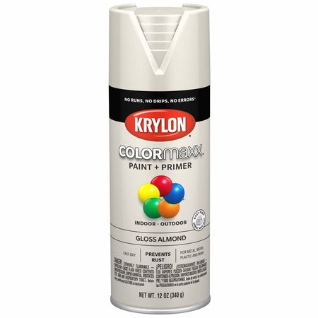 COLORMAXX Spray Paint, Gloss, Almond, 12 oz K05500007