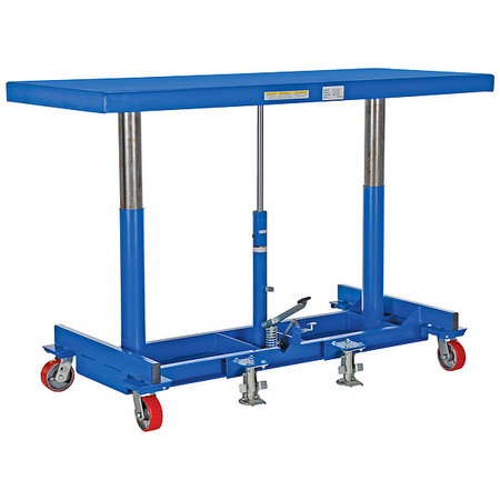 ZORO SELECT 60" X 30" Hydraulic Lift Cart, Load Cap. 2000 lb. LDLT-3060