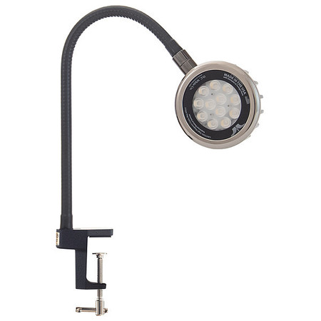 O.C. WHITE CO Spot Light, Gooseneck, 18 W, Black LED-CD18-30-120V