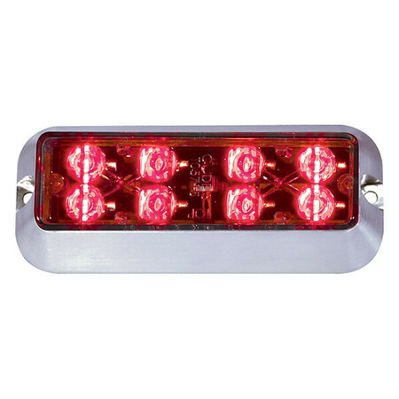 CODE 3 Warning Light, LED, Red, Surf, Rect, 5 In L LXEX1F-R
