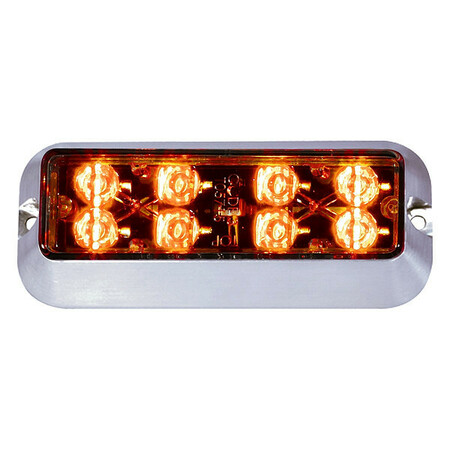 CODE 3 Warning Light, LED, Amber, Surface, Rect, 5 L LXEX1F-A