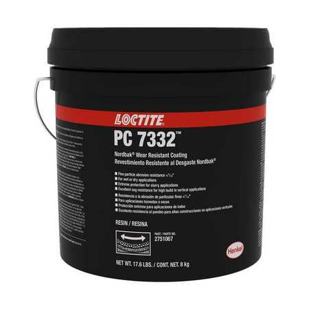 LOCTITE Construction Adhesive, 7332 Series, Gray, Pail, 4:01 Mix Ratio, 6 hr Functional Cure 2751067