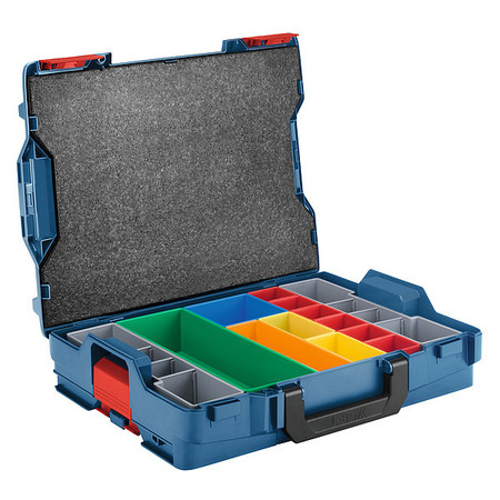 BOSCH L-BOXX Tool Case, Plastic, Blue, 17-1/2 in W x 14 in D x 4-1/2 in H LBOXX-1A