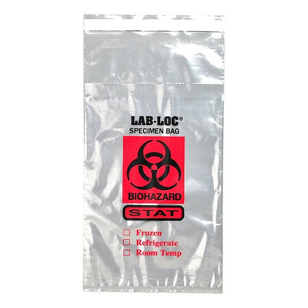 ZORO SELECT Biohazard Bags, 0.5 gal., Clear, PK1000 LABAC20610STAT