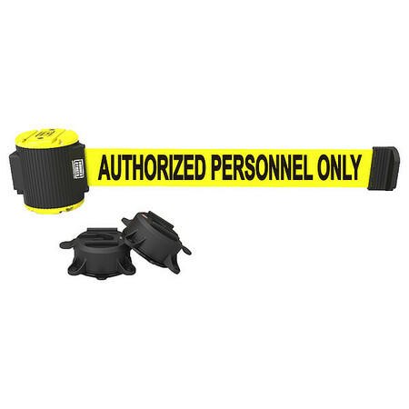 Banner Stakes Belt Barrier, Authorized Personnel Only PL4109