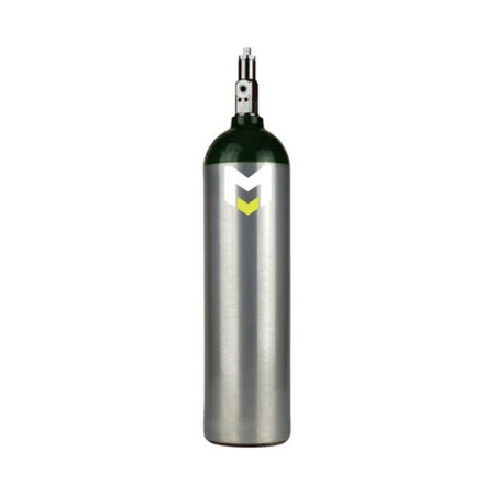 MERET PRODUCTS MJD Medical Oxygen Cylinder w/Post Valve MJDCYLP-W