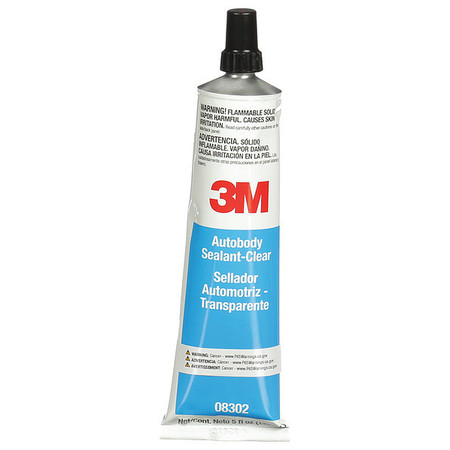 3M Autobody Sealant, Clear, 5 oz., PK6 08302