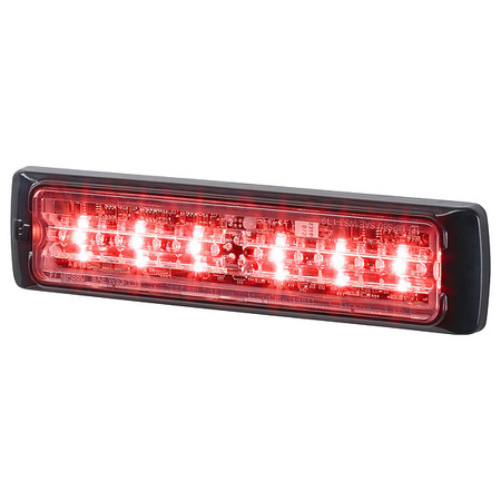 FEDERAL SIGNAL Emergency Light, 6-LED, Red MPS61U-R