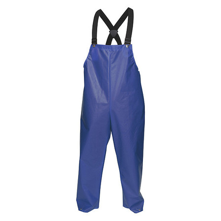 MCR SAFETY Bib Pant, 4XL, Blue, Unisex, Nylon Liner 563BFX4