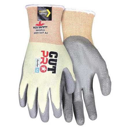 MCR SAFETY Cut-Resistant Gloves, L Glove Size, PK12 9693PUL