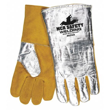 MCR SAFETY Welding Gloves, Cowhide Palm, XL 4620A