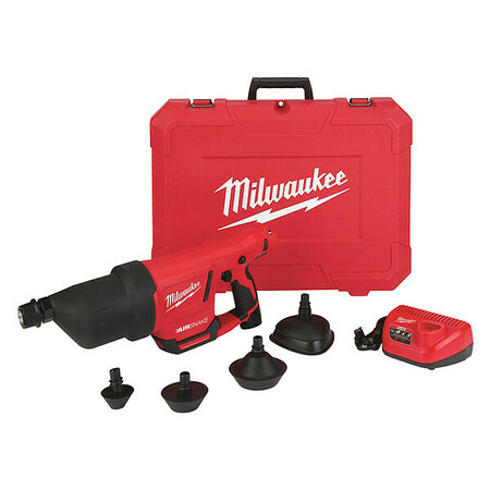 Milwaukee Tool 35 ft Cordless Drain Cleaning Machine, 12V 2572A-21