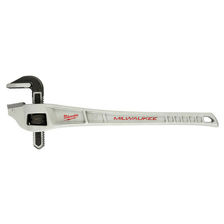 MILWAUKEE TOOL 24 in L 3 in Cap. Aluminum Straight Pipe Wrench 48-22-7182