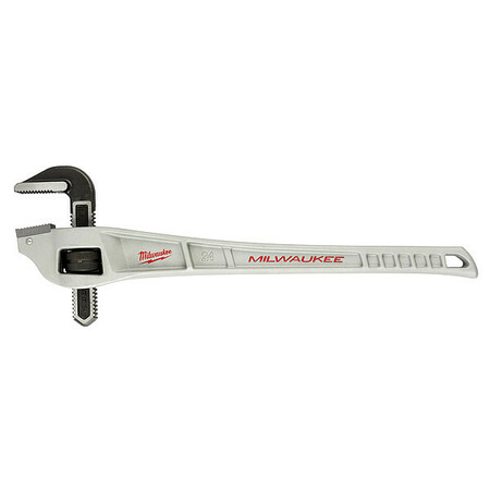 Milwaukee Tool 24 in L 3 in Cap. Aluminum Straight Pipe Wrench 48-22-7182