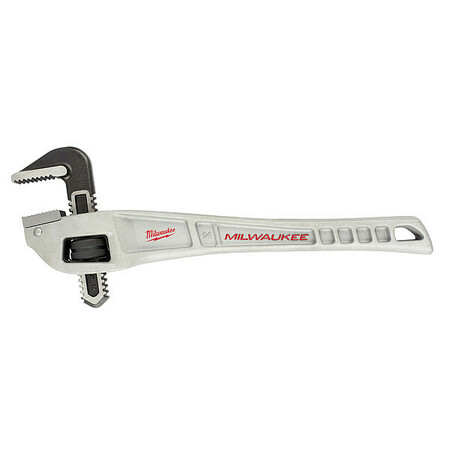 MILWAUKEE TOOL 14 in L 2 in Cap. Aluminum Straight Pipe Wrench 48-22-7184