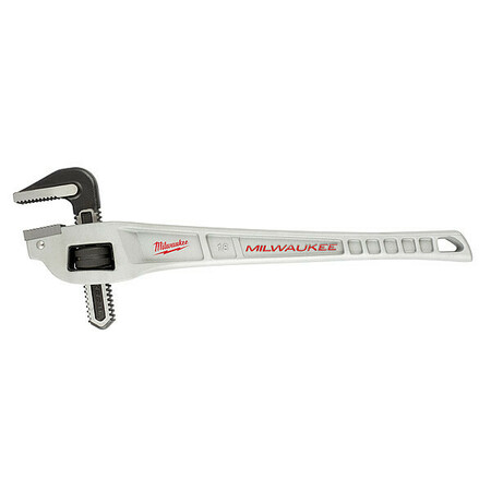 MILWAUKEE TOOL 18 in L 2 in Cap. Aluminum Offset Pipe Wrench 48-22-7185