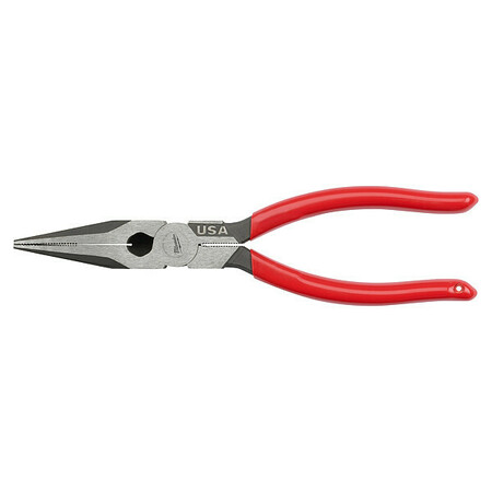 MILWAUKEE TOOL 8 in. Long Nose Dipped Grip Pliers (Made in USA) MT505