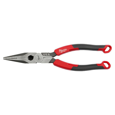 MILWAUKEE TOOL 8 in. Long Nose Comfort Grip Pliers (Made in USA) MT555