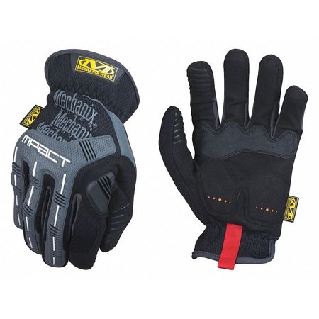 MECHANIX WEAR Mechanics Impact Gloves, 2XL, Black/Gray, Trek Dry(R)/TPR MPC-58-012