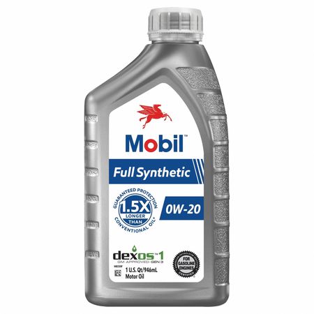 MOBIL MOBIL FULL SYNTHETIC 0W-20, 1QT 125197