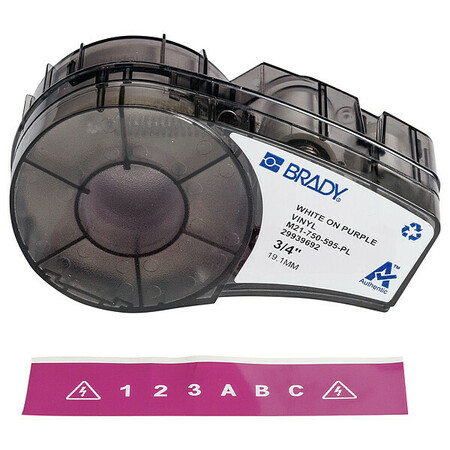 BRADY Label Tape Cartridge, Permanent Printer M21-750-595-PL