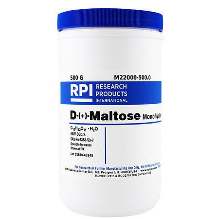RPI D-(+)-Maltose Monohydrate, 500g M22000-500.0