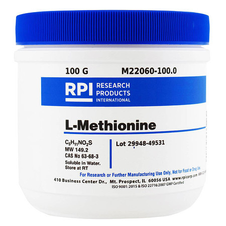 RPI L-Methionine, 100g M22060-100.0