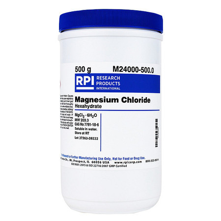 RPI Magnesium Chloride Hexahydrate, 500g M24000-500.0