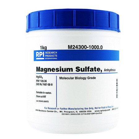 RPI Magnesium Sulfate, Anhydrous, 1kg M24300-1000.0