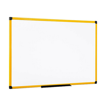 MASTERVISION 23-39/64"x35-13/32" Magnetic Steel Whiteboard, Yellow MA0315177