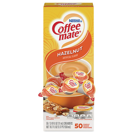Coffee Mate Coffee-mate Hazelnut Liquid Creamer, PK50 005000035180
