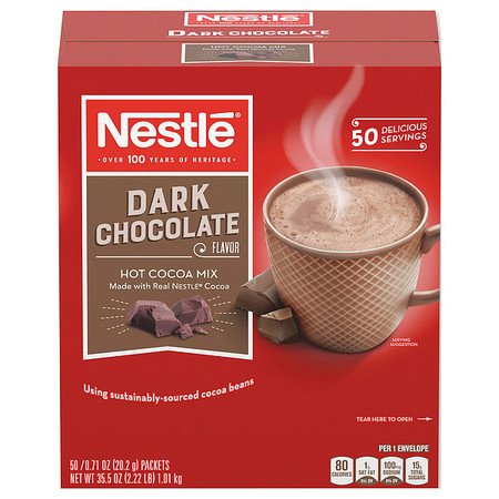 NESTLE Hot Dark Chocolate Cocoa, 0.71oz., PK50 70060