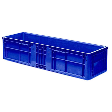 Ssi Schaefer Straight Wall Container, Blue, Polypropylene, 48 in L, 3.67 cu ft Volume Capacity NF481511.ASBL2