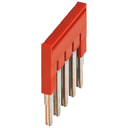 SQUARE D Plug-In Bridge, Copper, Plastic, Red NSYTRAL25