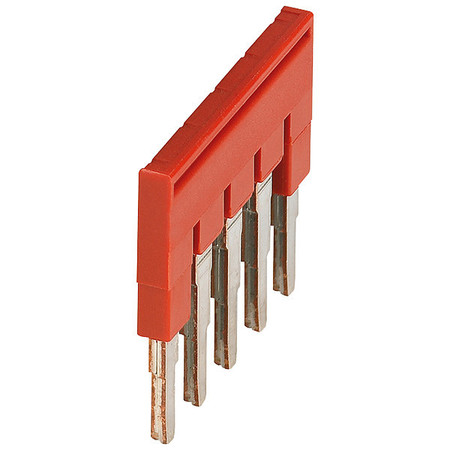 SQUARE D Plug-In Bridge, Copper, Plastic, Red NSYTRAL45