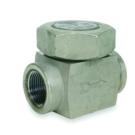 Crescent Nicholson Steam Trap, 800F, Stainless Steel, 600 psi, End to End Length: 2 in NTD600-N1B9A