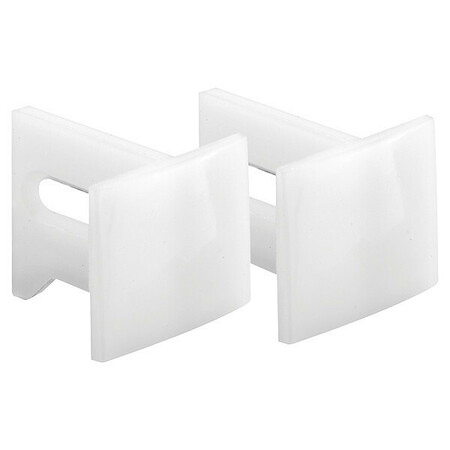 PRIMELINE TOOLS Plastic Pocket Door Bottom Guide, 1-1/8 Inch, White, Set of 1 N 7015