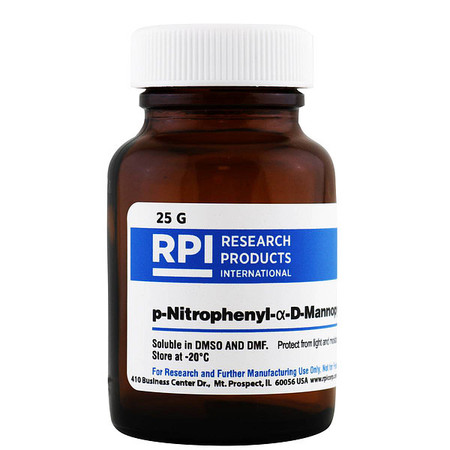 RPI 4-Nitrophenyl-a-D-mannopyranoside, 25g N81060-25.0