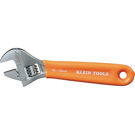 KLEIN TOOLS Wrench, Adj, Extra-Cap, 4-Inch O5064