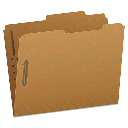 PENDAFLEX File Folders 8-1/2" x 11", 2/5-Cut Tab, Brown, Pk50 PFXFK213
