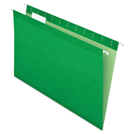 PENDAFLEX Hanging File Folders, Bright Green, PK25 PFX415315BGR