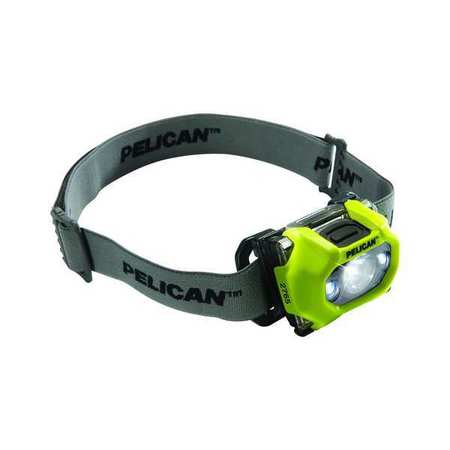 PELICAN Three LED Headlamp, Safety Certifd, Yellow 2765C