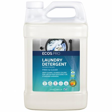 Ecos Pro High Efficiency Laundry Detergent, Liquid, Odorless, Clear, 4 PK PL9764/04