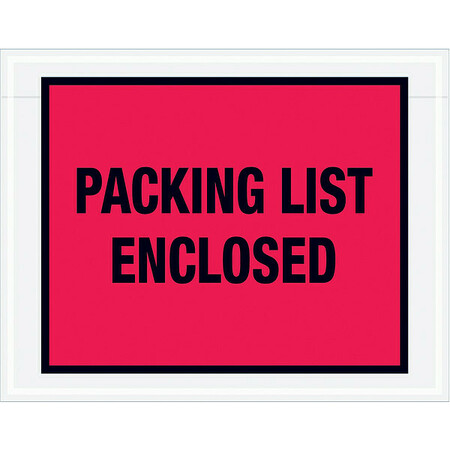 ZORO SELECT Packing List Envelopes, 5.5 x 7 PL406