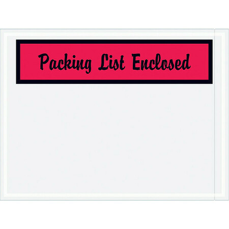 ZORO SELECT Packing List Envelopes, 6 x 4 1/2 PL444