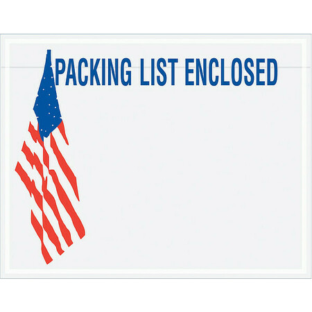 ZORO SELECT Packing List Envelopes, 5.5 x 7 PL468